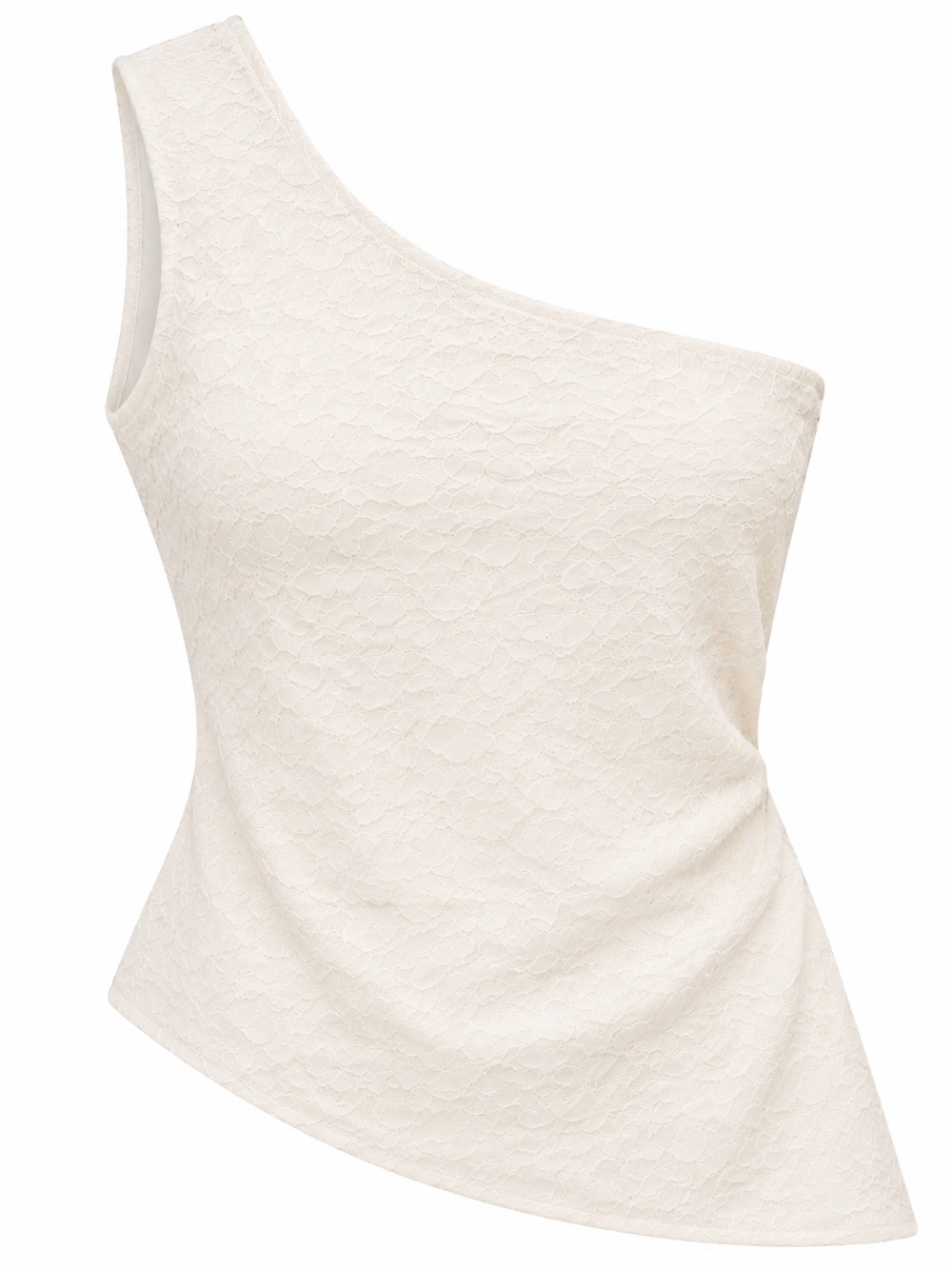 Princess Polly textured asymmetrical one shoulder top, size 6